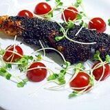 ロースティな黒ゴマ香る鮭のグリル